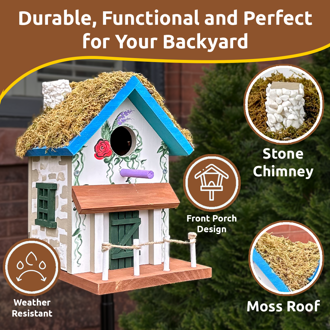 Cottage Birdhouse 4 Pack CBDHWK04