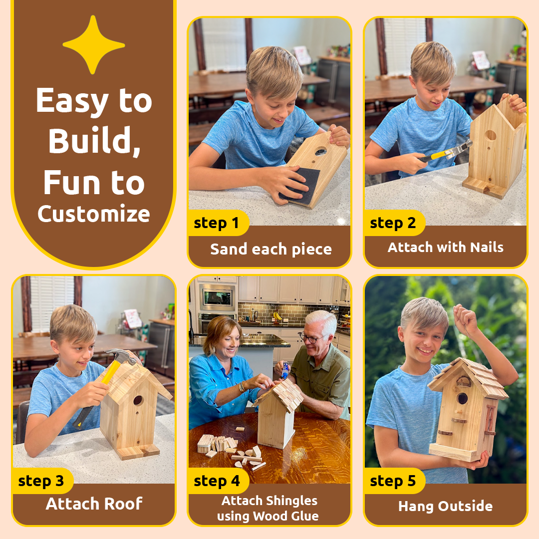 Premium Birdhouse 4 Pack PMBDH04