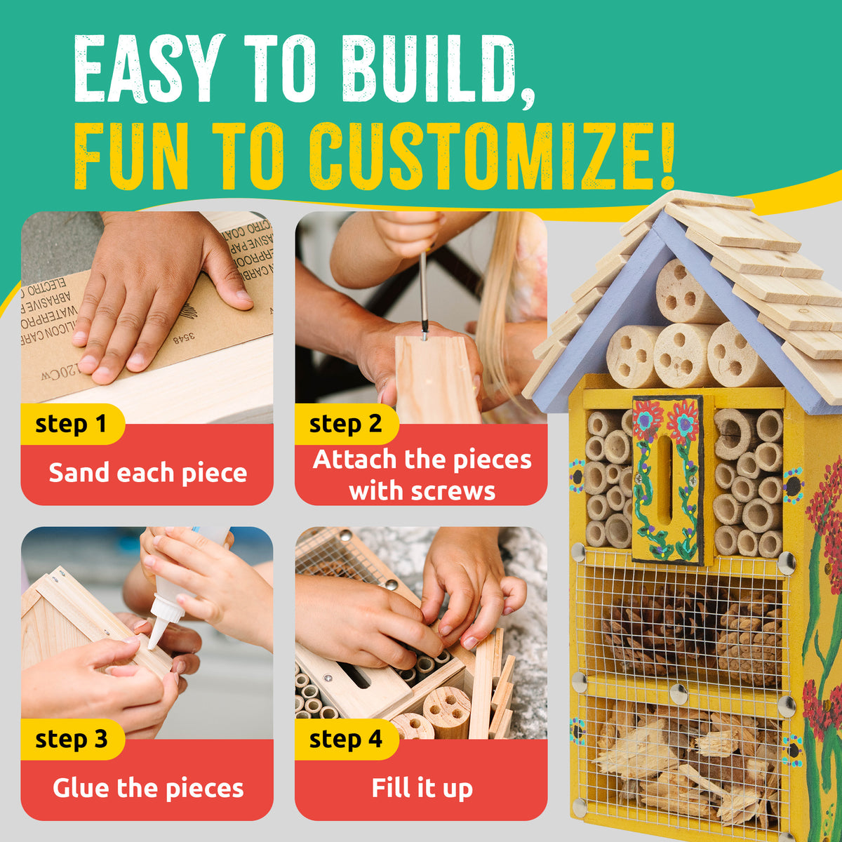 Bug Hotel 4 Pack BGHWK04