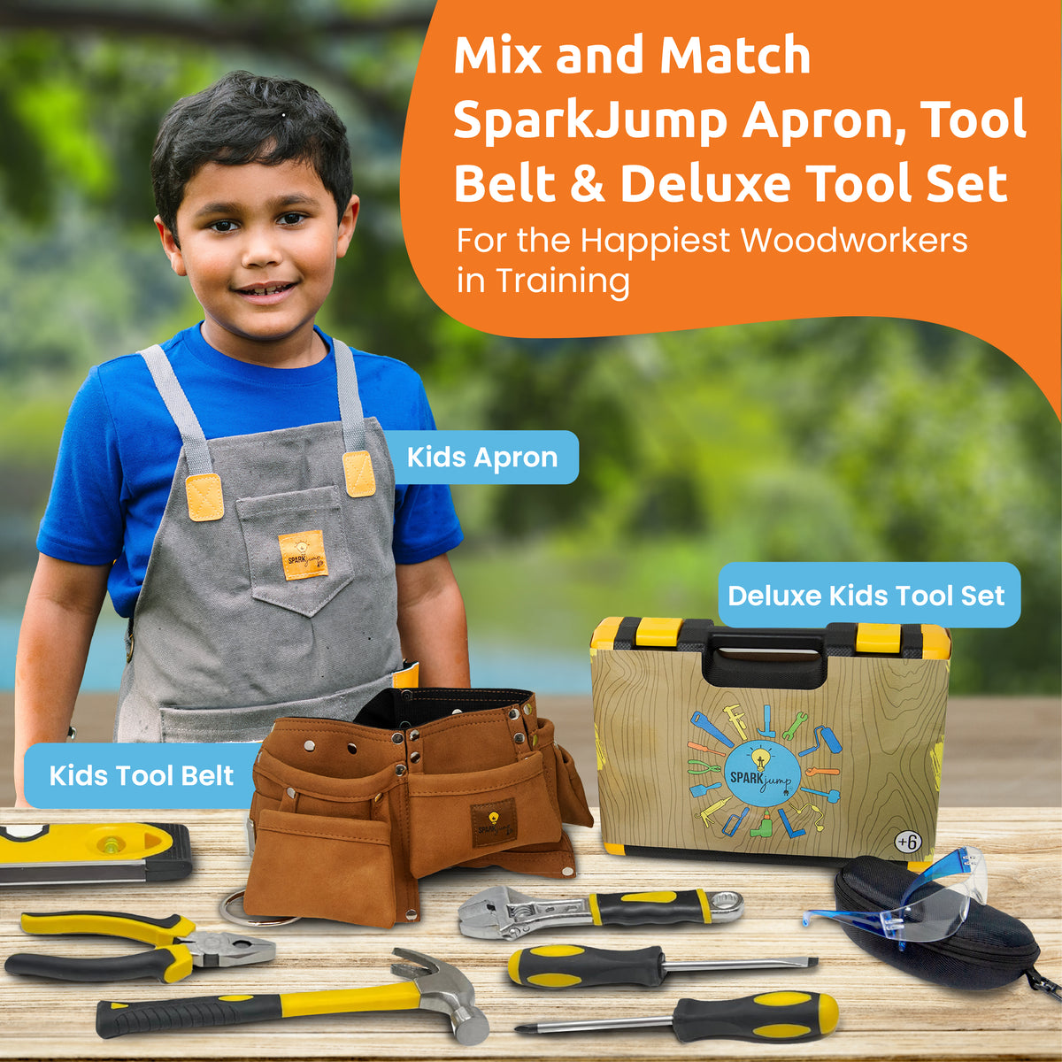 Kids Canvas Woodworking Apron