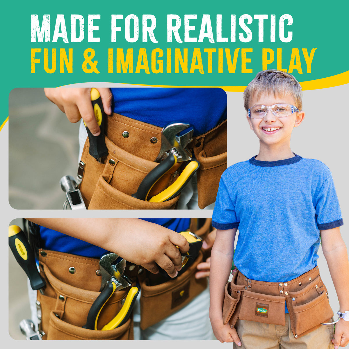 Kids Tool Belt Set 4 Pack KTBSG04