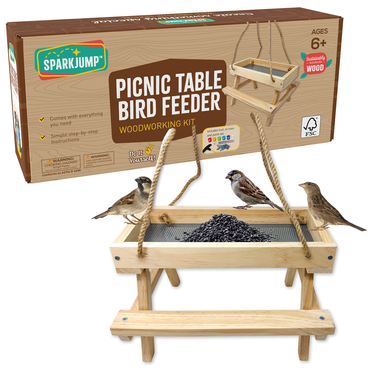 Picnic Table Feeder 4 Pack PTFWK04