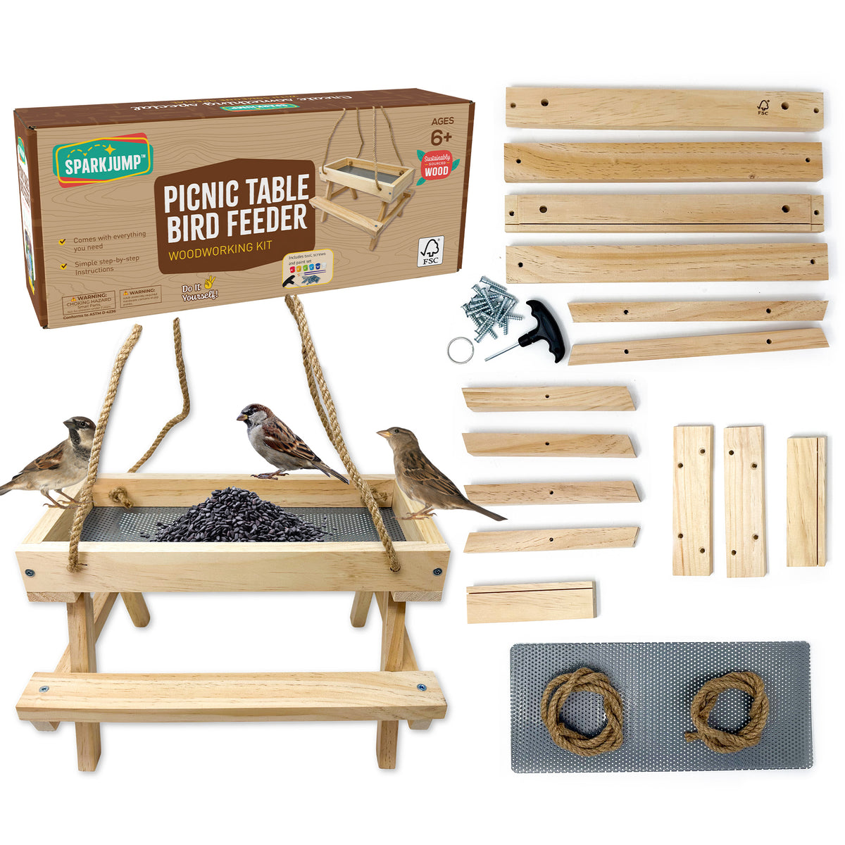 Picnic Table Feeder 4 Pack PTFWK04
