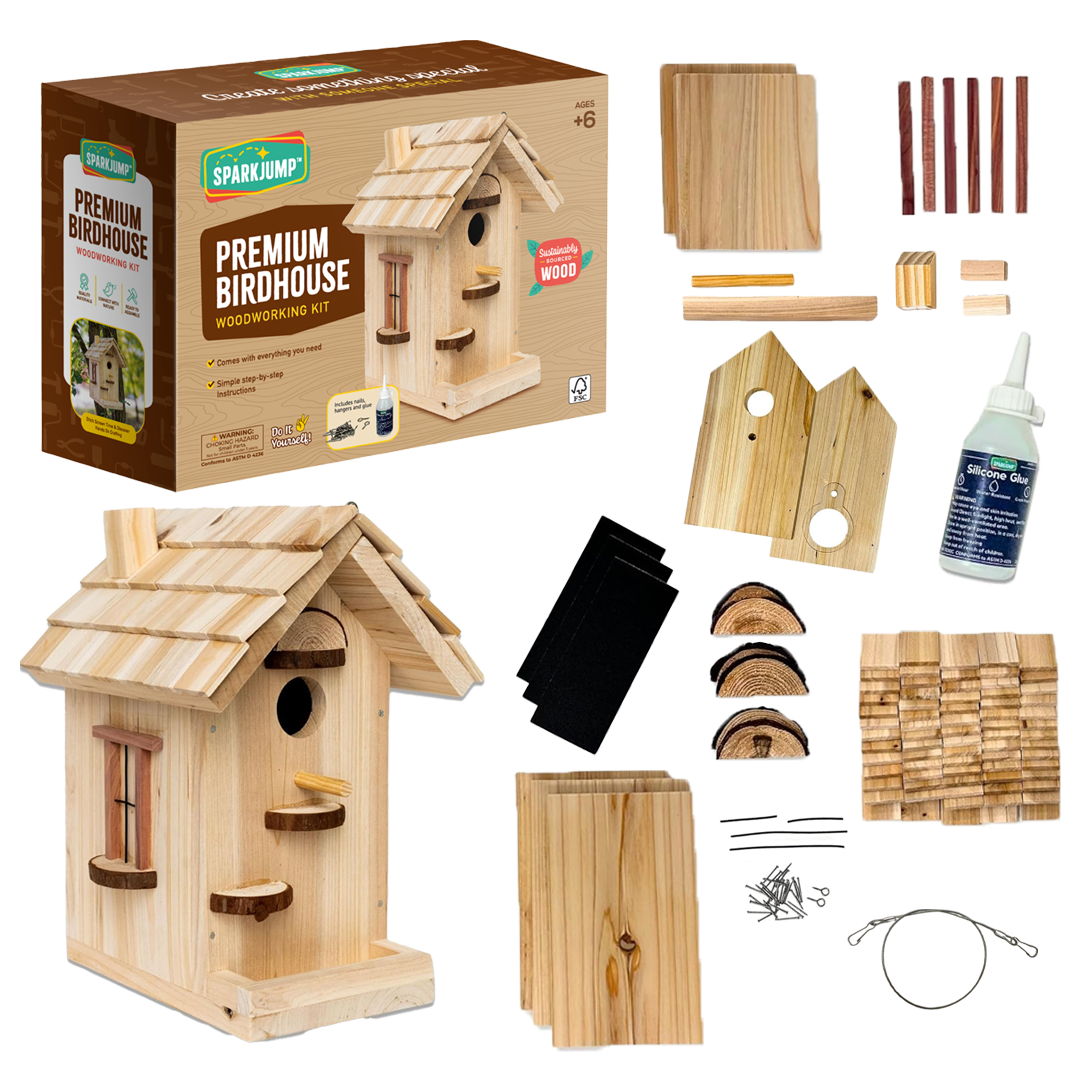 Premium Birdhouse 4 Pack PMBDH04