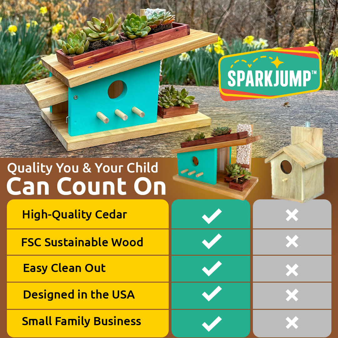 Modern Birdhouse 4 Pack MBHWK04