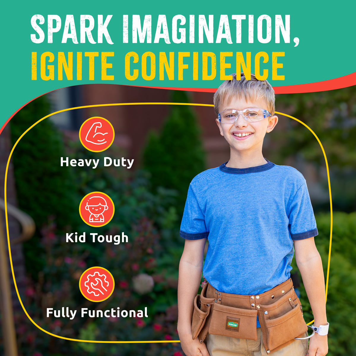 Kids Tool Belt Set 4 Pack KTBSG04