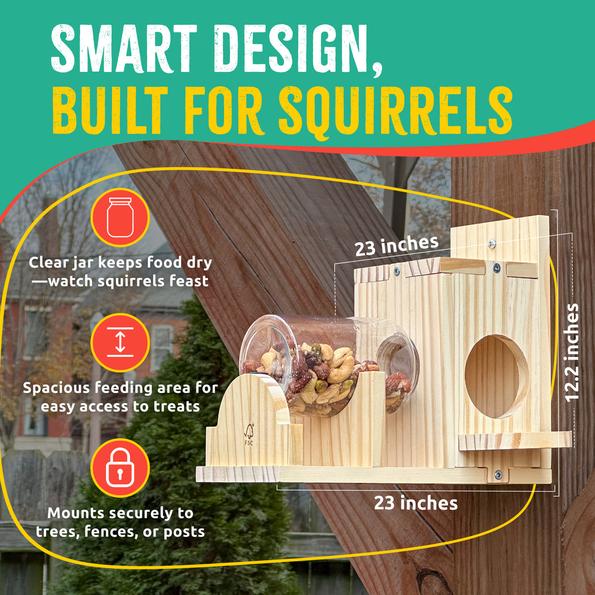 Squirrel Feeder 4 Pack SFWK04