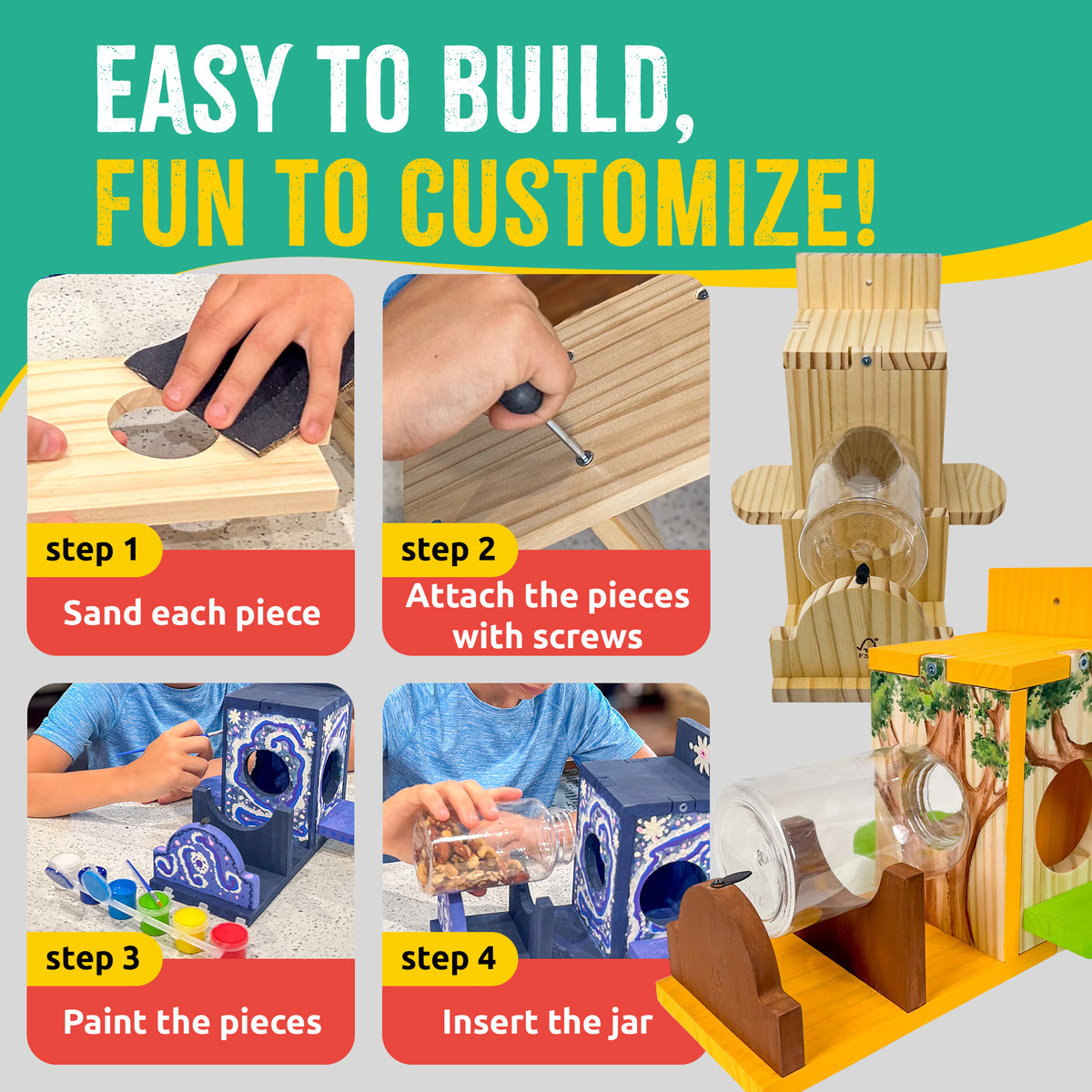 Squirrel Feeder Woodworking Kit