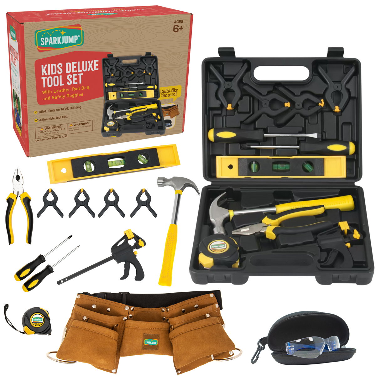 Kids Deluxe Tool Set Case Pack KDTSTB06